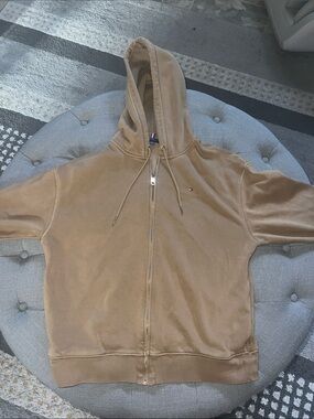 Tommy Hilfiger Caramel/Tan Full-Zip Hooded Sweatshirt